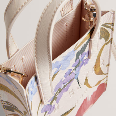 Womens PAISLLI-Floral Printed Nano Icon Bag