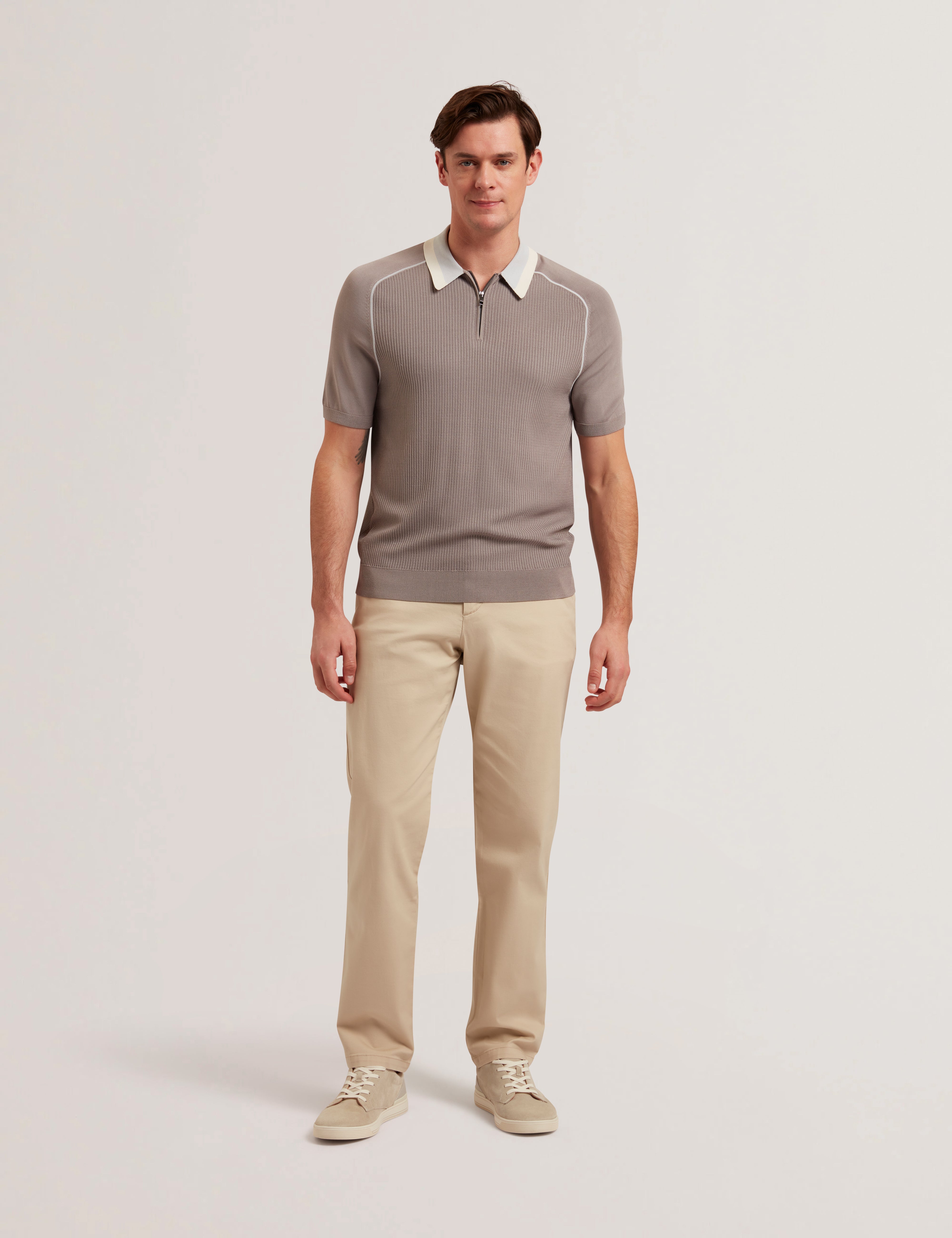 Men's Bernads-Regular Fit Chino Stone