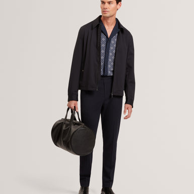 DANLIBE: SS Argyle Button Thru Jersey Shirt