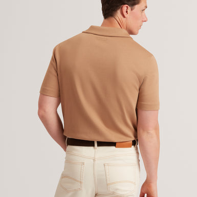 DANLIBE: SS Argyle Button Thru Jersey Shirt