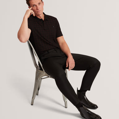 EDUARD: SS Square Jacquard Polo