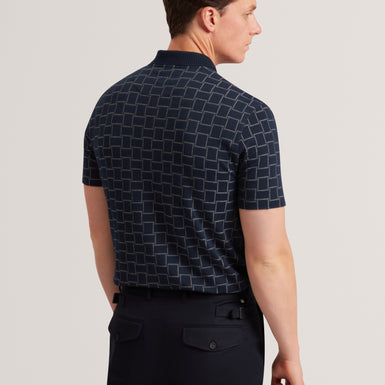 EDUARD: SS Square Jacquard Polo