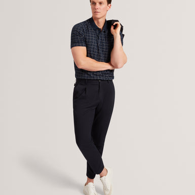 EDUARD: SS Square Jacquard Polo