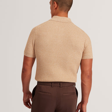 JANKO: SS Textured Knit Polo