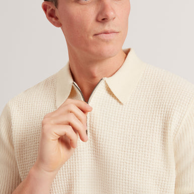 JAYLON: SS Waffle Stitch Polo