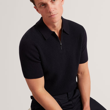 JAYLON: SS Waffle Stitch Polo