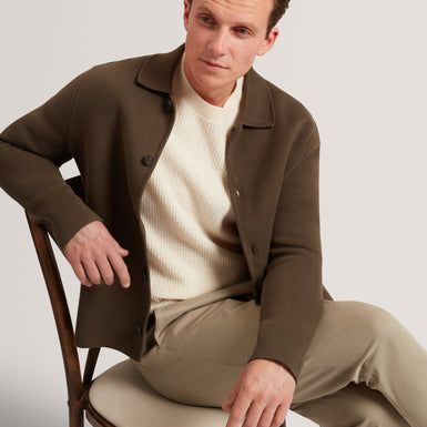 CLACX: LS Waffle Stitch Crew Neck