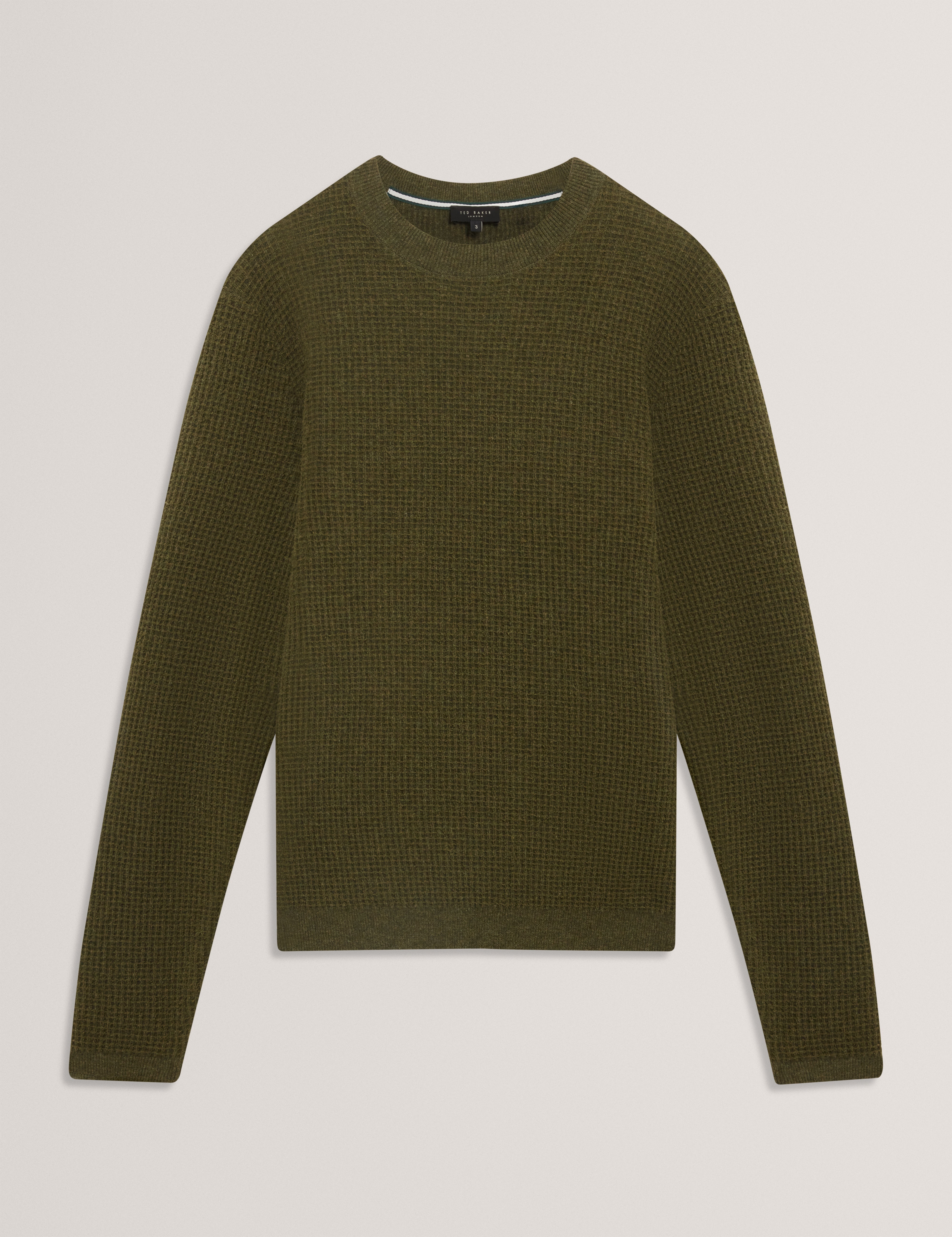 CLACX: LS Waffle Stitch Crew Neck