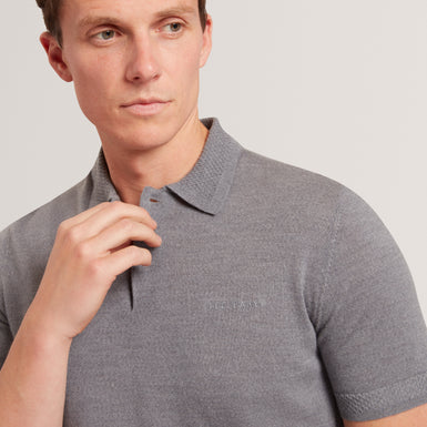 CHRIESY: SS Branded Merino Knitted Polo