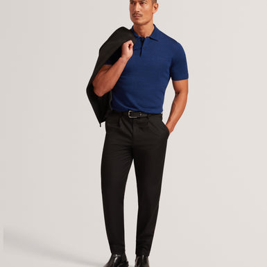 CHRIESY: SS Branded Merino Knitted Polo