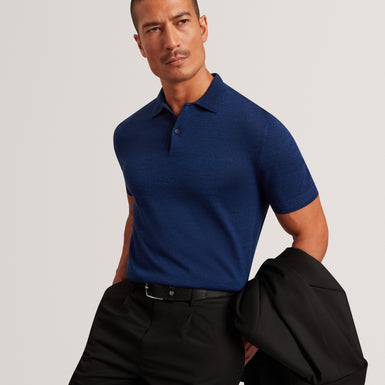 CHRIESY: SS Branded Merino Knitted Polo