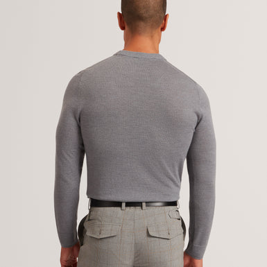 LAURNCE: Branded Merino Crew Neck Jumper