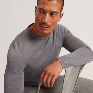 LAURNCE: Branded Merino Crew Neck Jumper