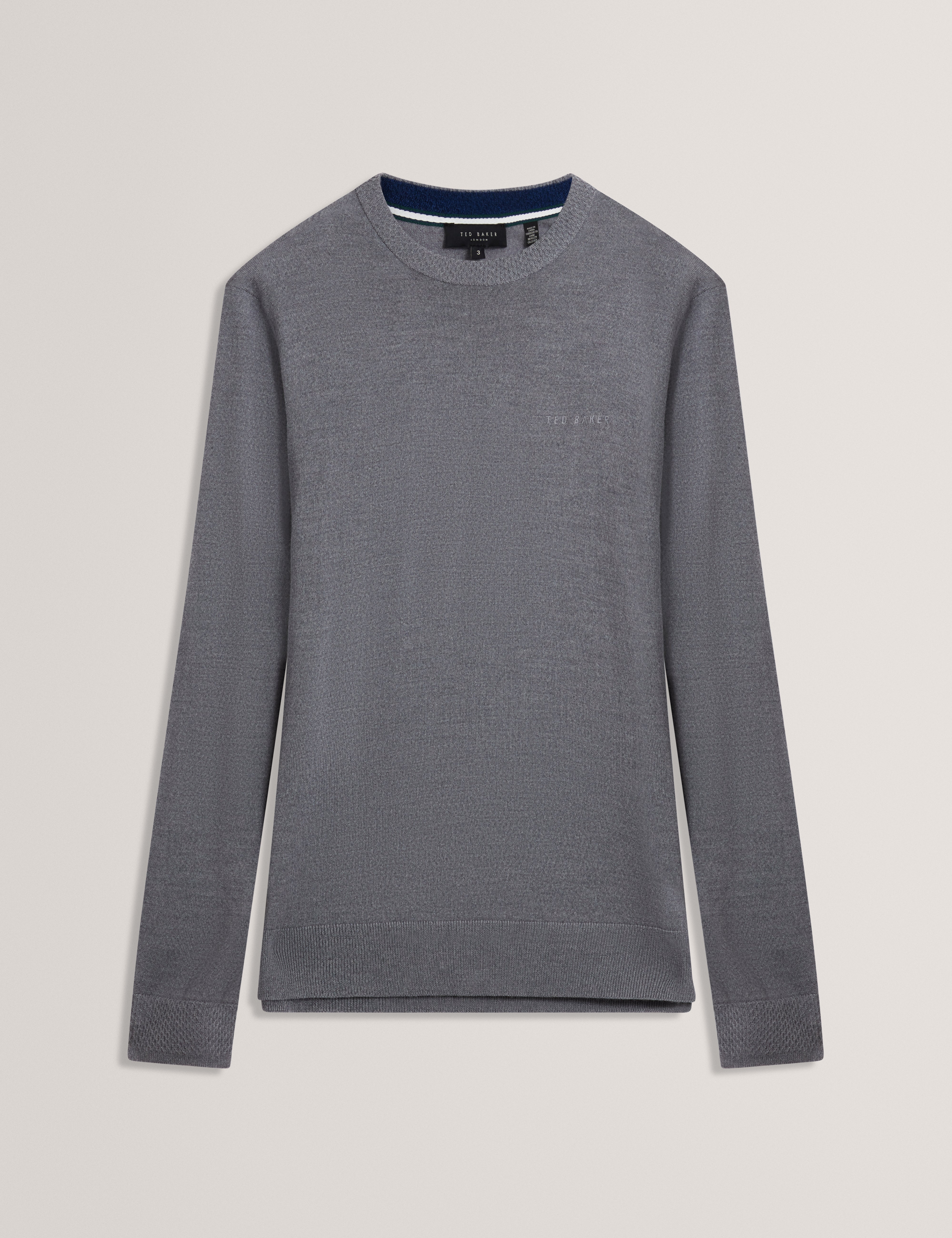 LAURNCE: Branded Merino Crew Neck Jumper