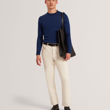 LAURNCE: Branded Merino Crew Neck Jumper