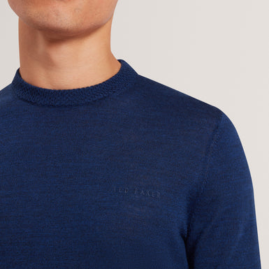 LAURNCE: Branded Merino Crew Neck Jumper