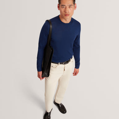 LAURNCE: Branded Merino Crew Neck Jumper