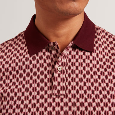 ERNIST: SS Geo Jacquard Polo