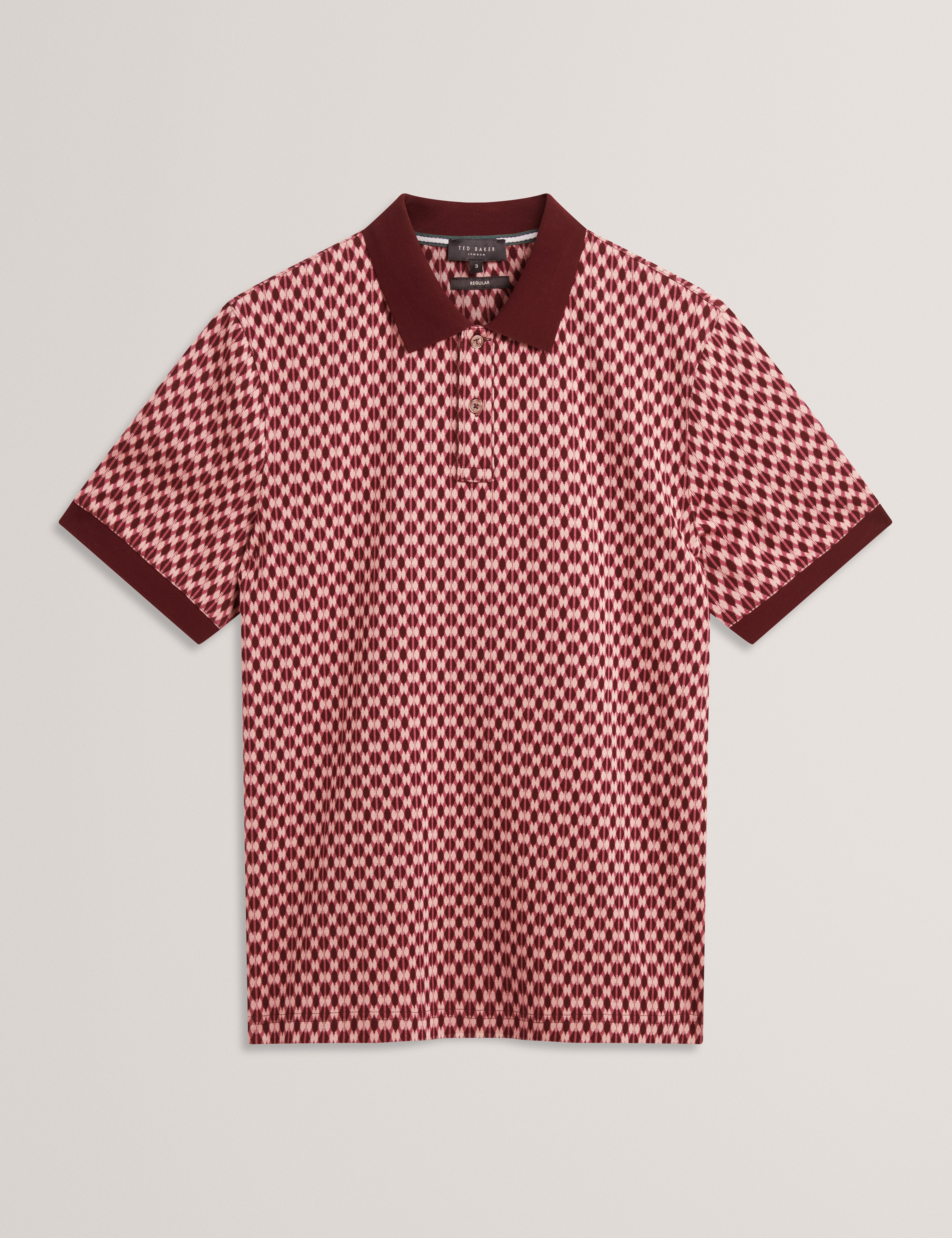 ERNIST: SS Geo Jacquard Polo