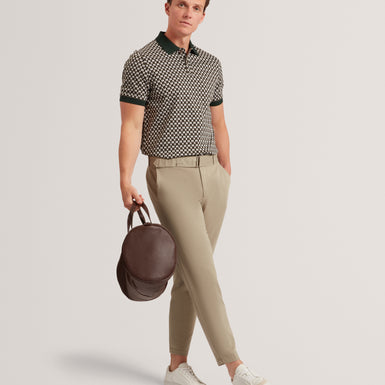 ERNIST: SS Geo Jacquard Polo