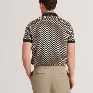 ERNIST: SS Geo Jacquard Polo
