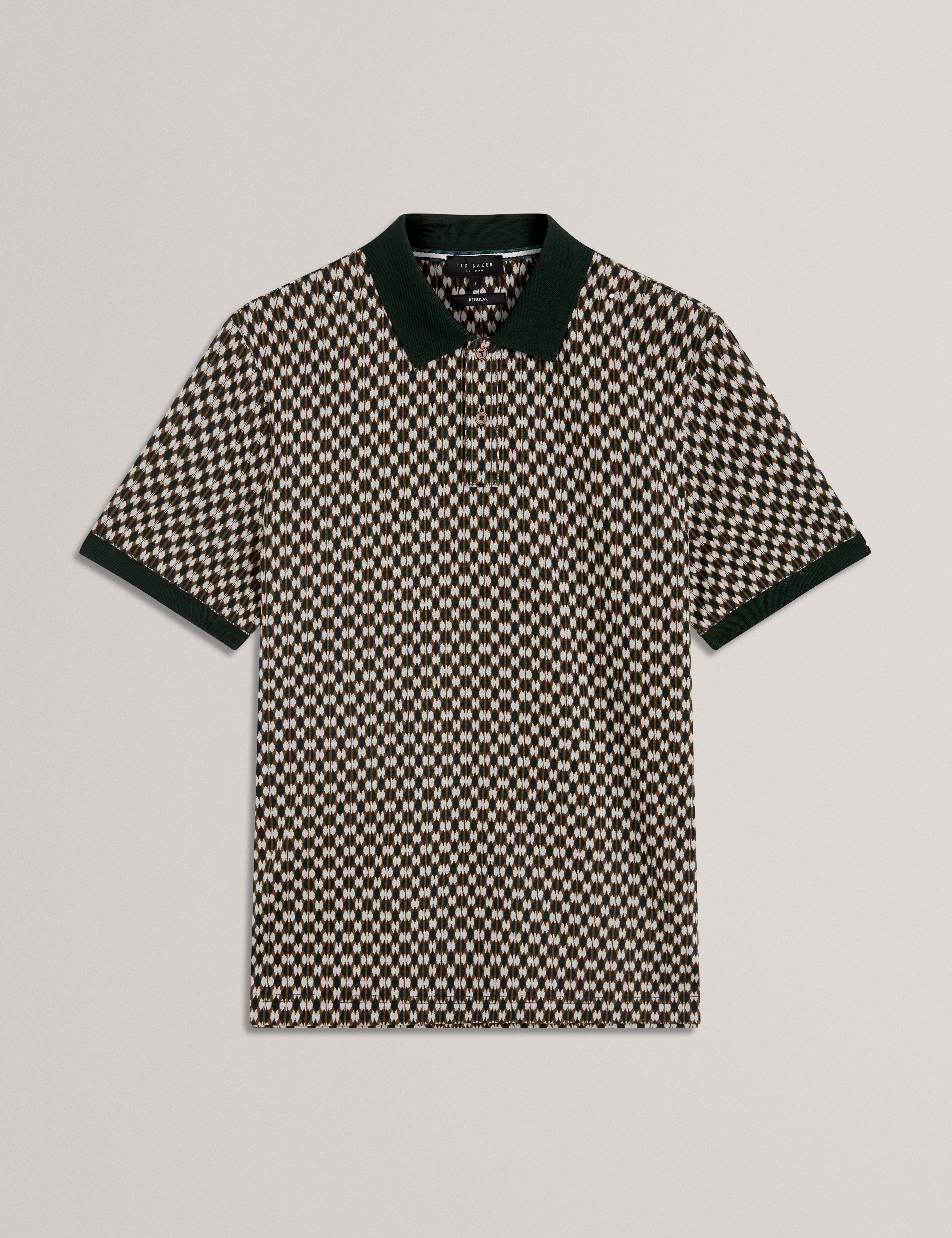 ERNIST: SS Geo Jacquard Polo