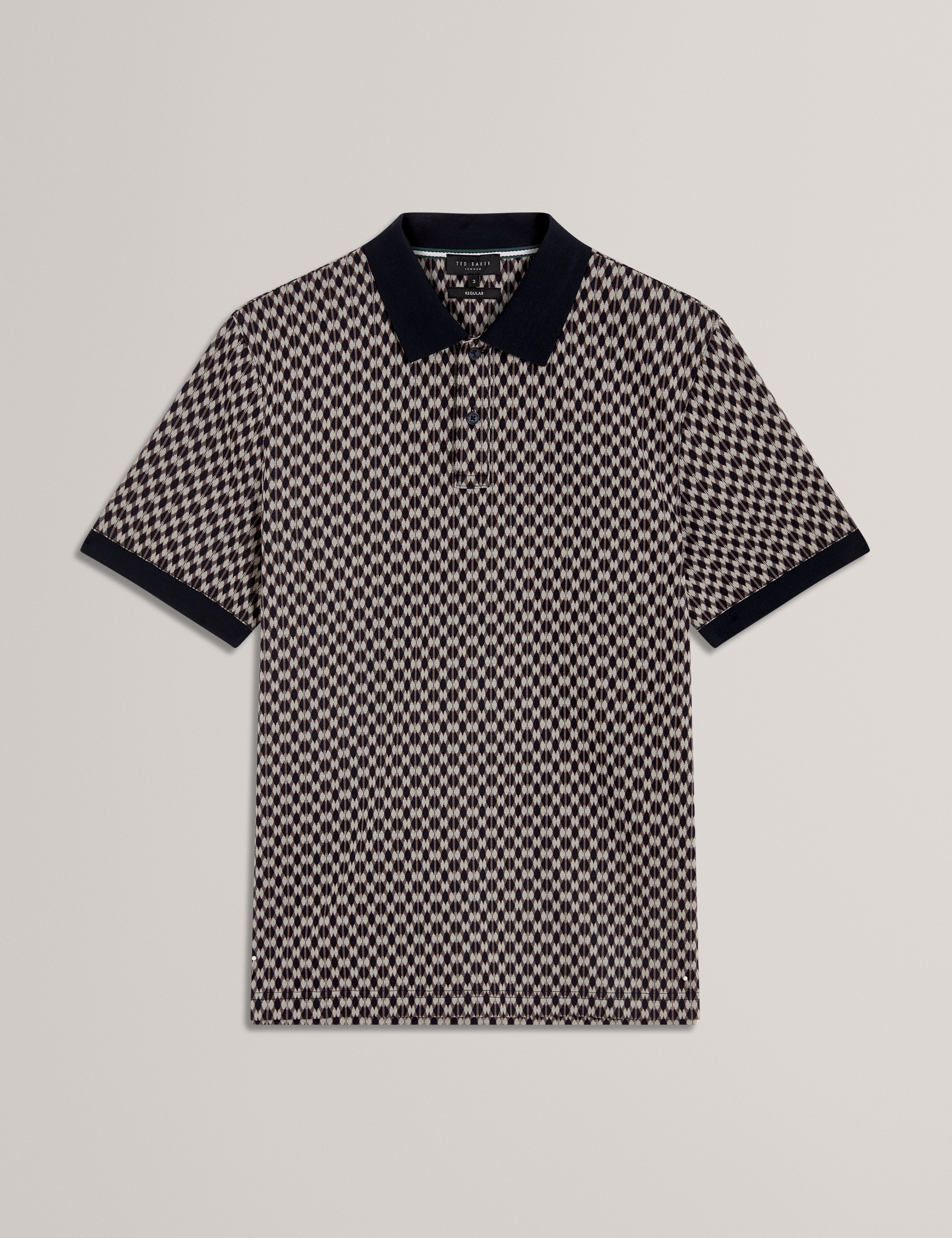 ERNIST: SS Geo Jacquard Polo