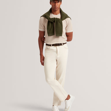 IVANAN: SS Rib Texture T-Shirt