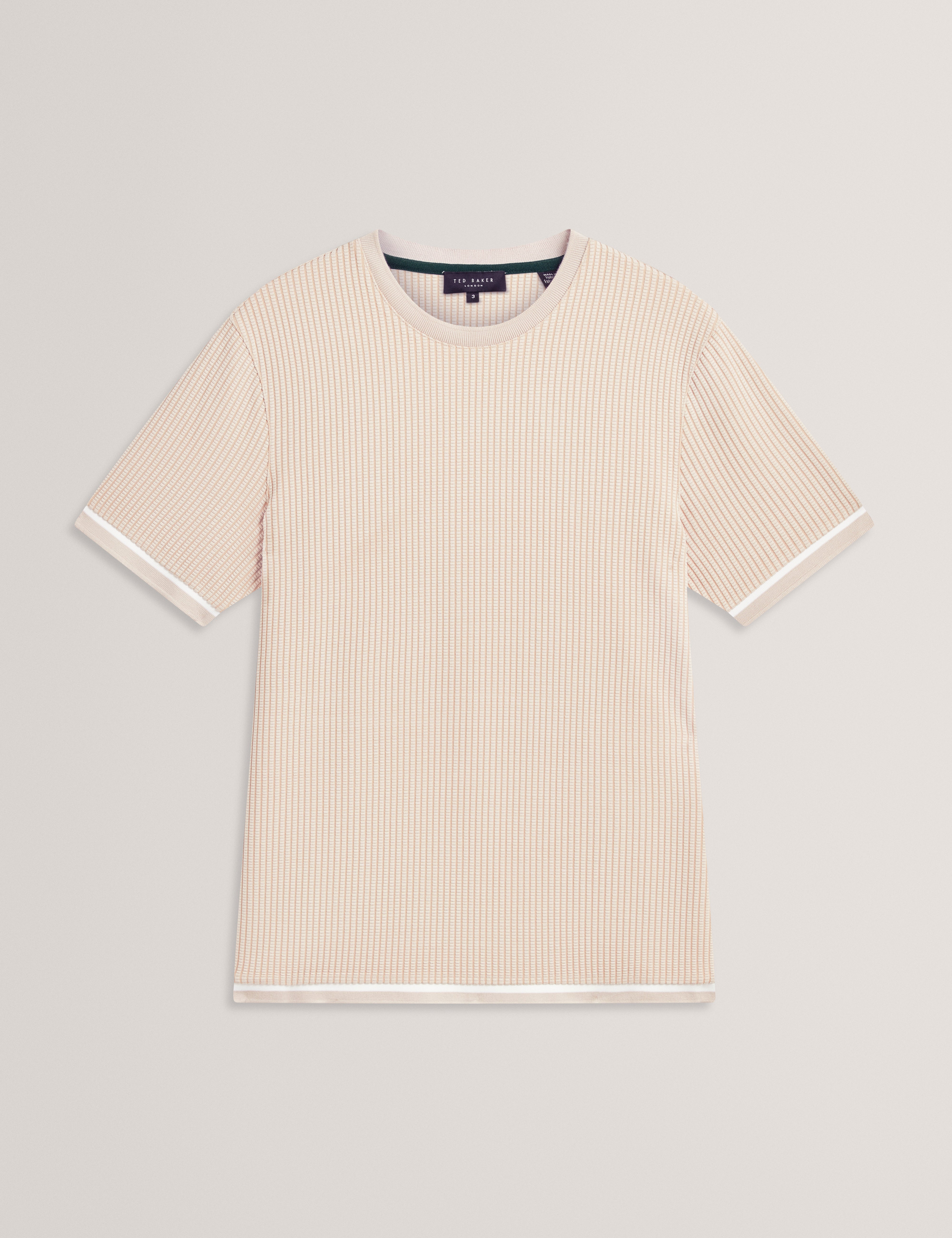 IVANAN: SS Rib Texture T-Shirt