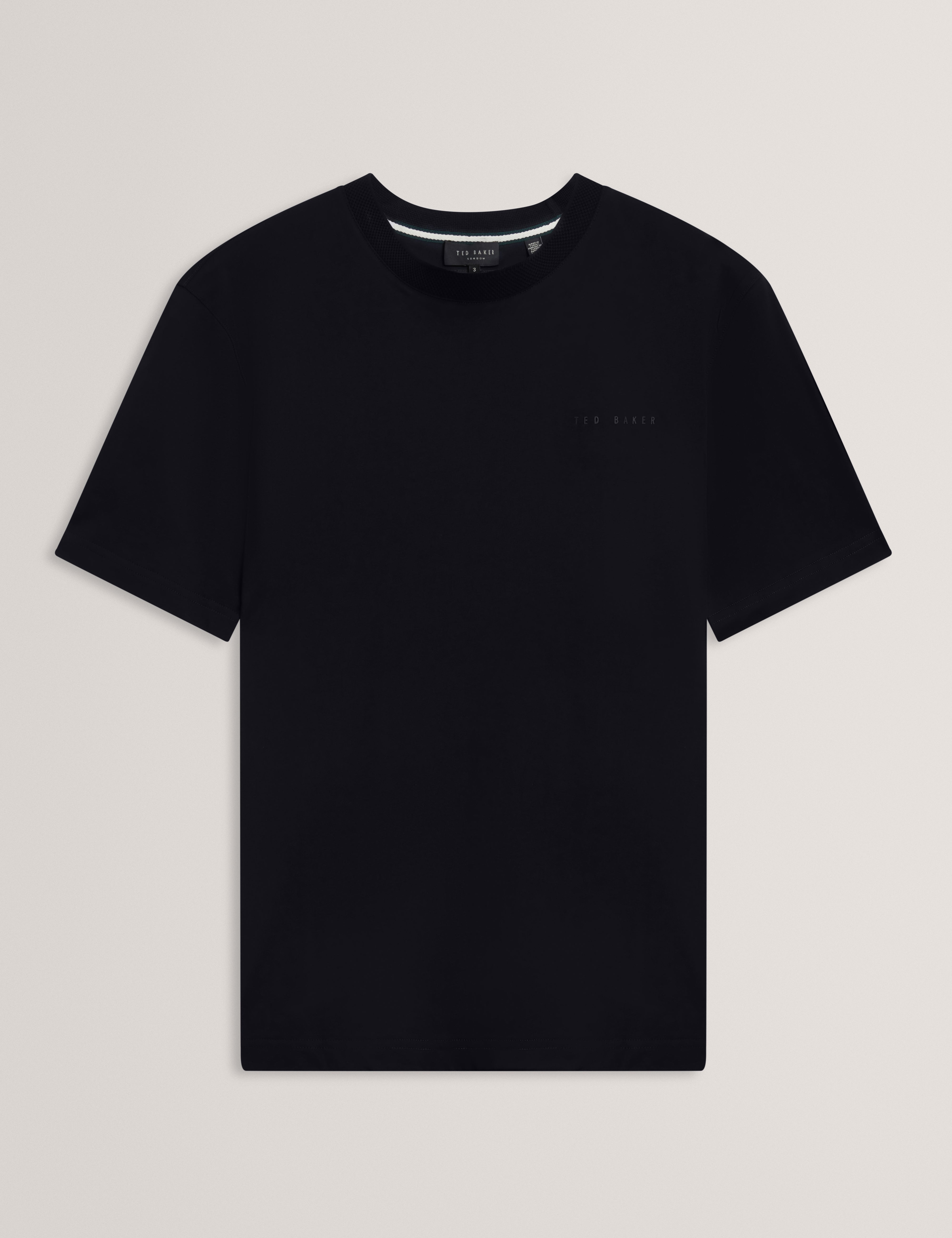 LIERTS: Branded Honeycomb Trim T-Shirt