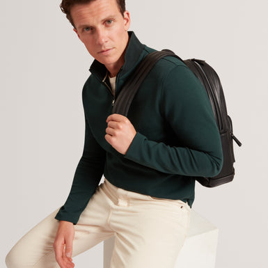 CRABTRE: Branded Honeycomb Trim Half Zip
