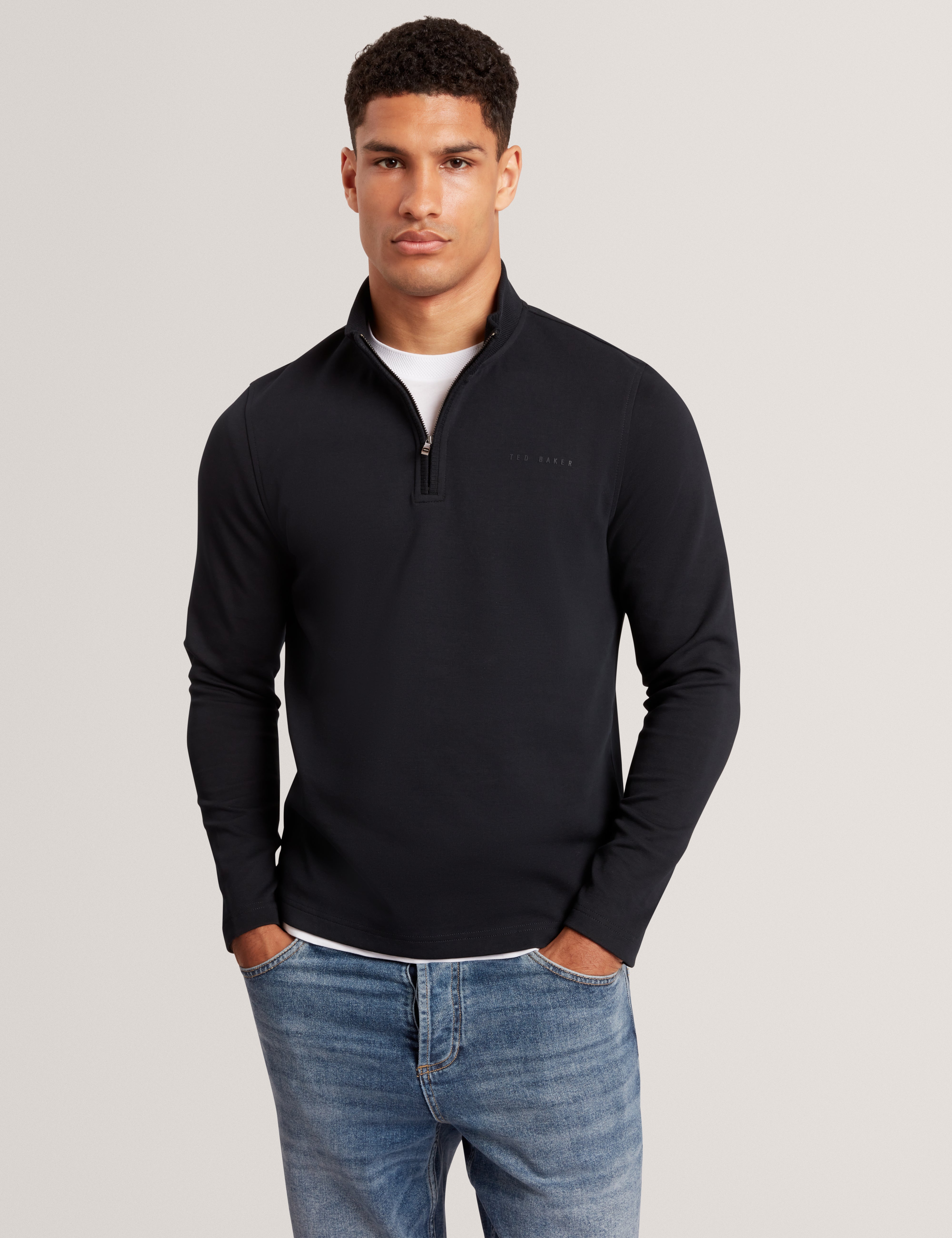 CRABTRE: Branded Honeycomb Trim Half Zip