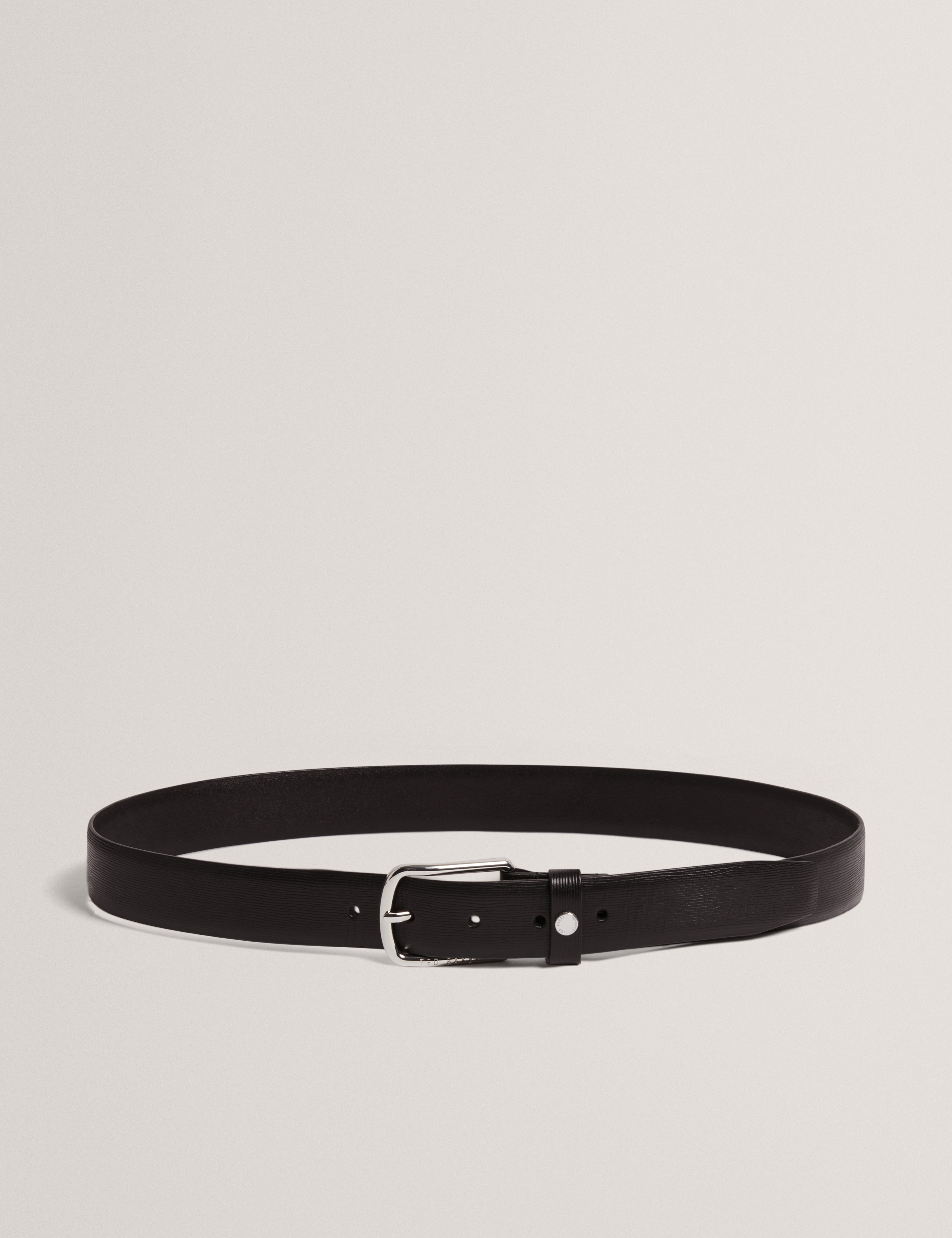 BAIDEN: Bark Texture Leather Belt