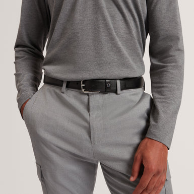 BAIDEN: Bark Texture Leather Belt