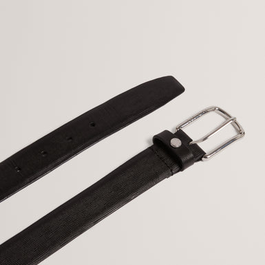 BAIDEN: Bark Texture Leather Belt