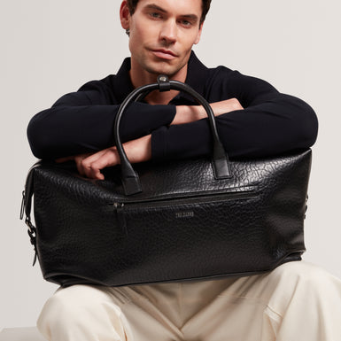 PERSIE: Pebbled Faux Leather Holdall Bag