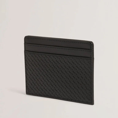 WALSTON: Printed Weave Leather Cardholder