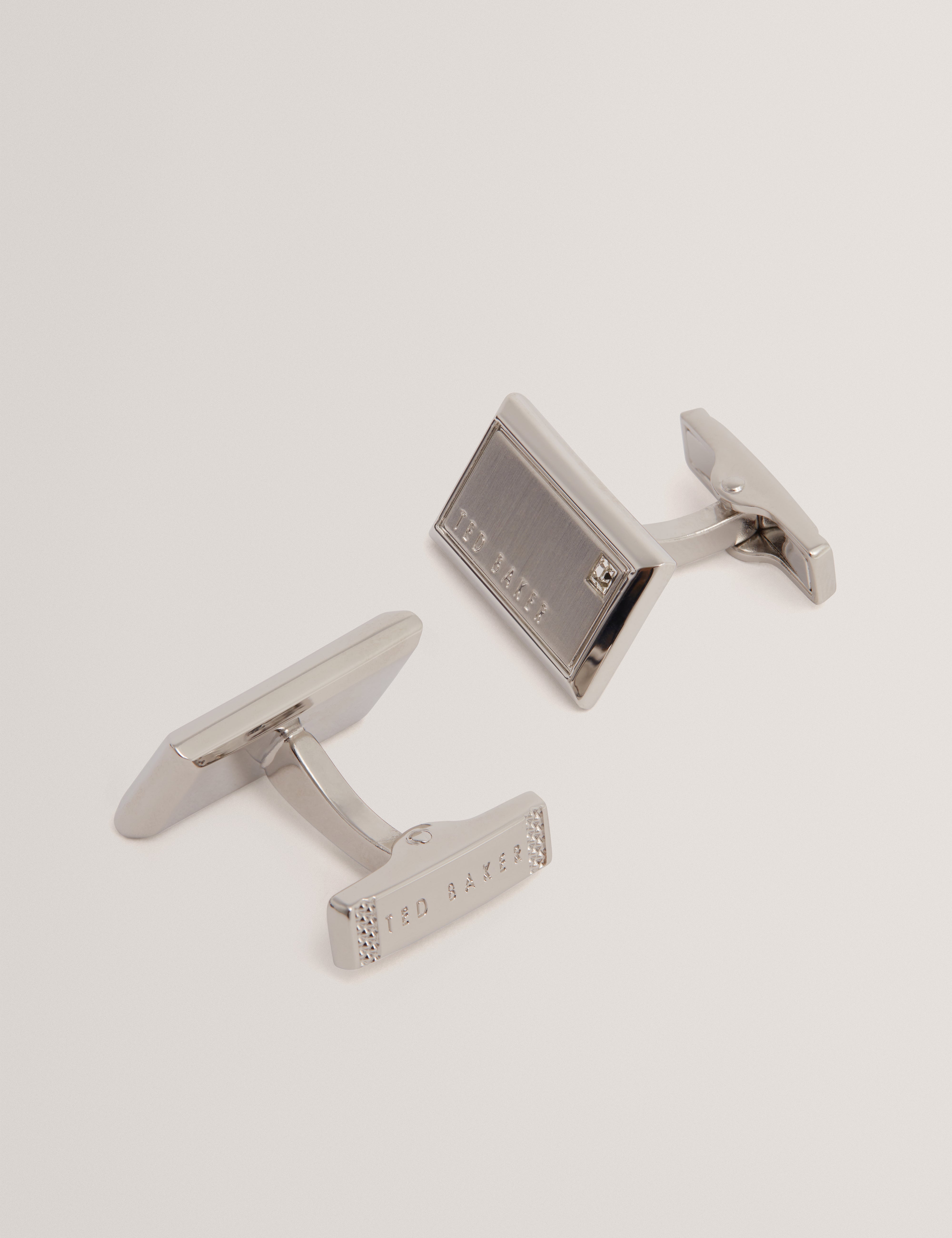 KRISTOL: Brushed Metal Cufflinks