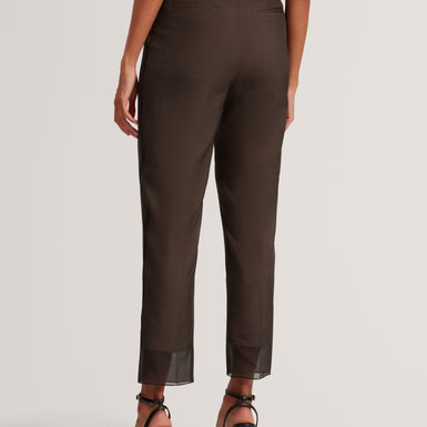 NUBIAAT: Printed Organza Overlay Tailored Trouser