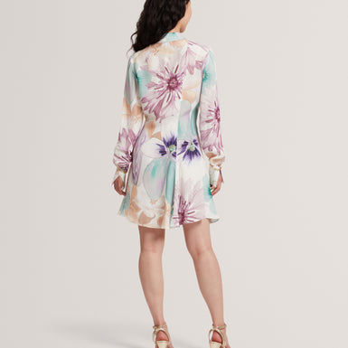 MAYHA: Print Mini Shirt Dress