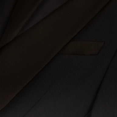 VALEE: Tailored Relaxed Blazer with Satin Lapel