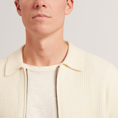 FENRYS: Waffle Stitch Zip Thru