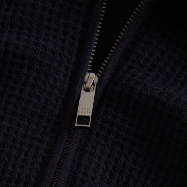 FENRYS: Waffle Stitch Zip Thru