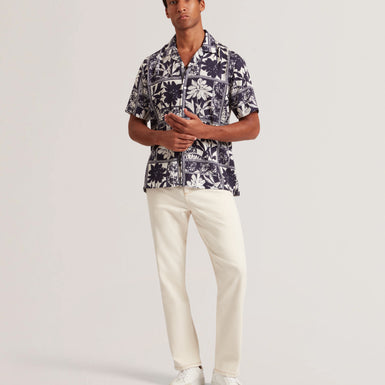 RADOMIE: SS Relaxed Boarder Floral Shirt
