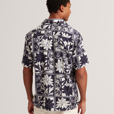 RADOMIE: SS Relaxed Boarder Floral Shirt