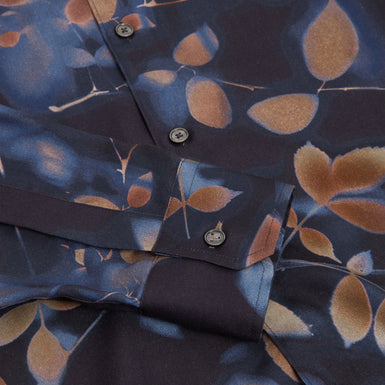 KALMILL: LS Regular Fit Leaf Shadow Print Shirt