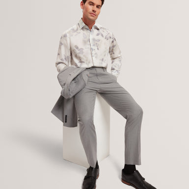 KALMILL: LS Regular Fit Leaf Shadow Print Shirt