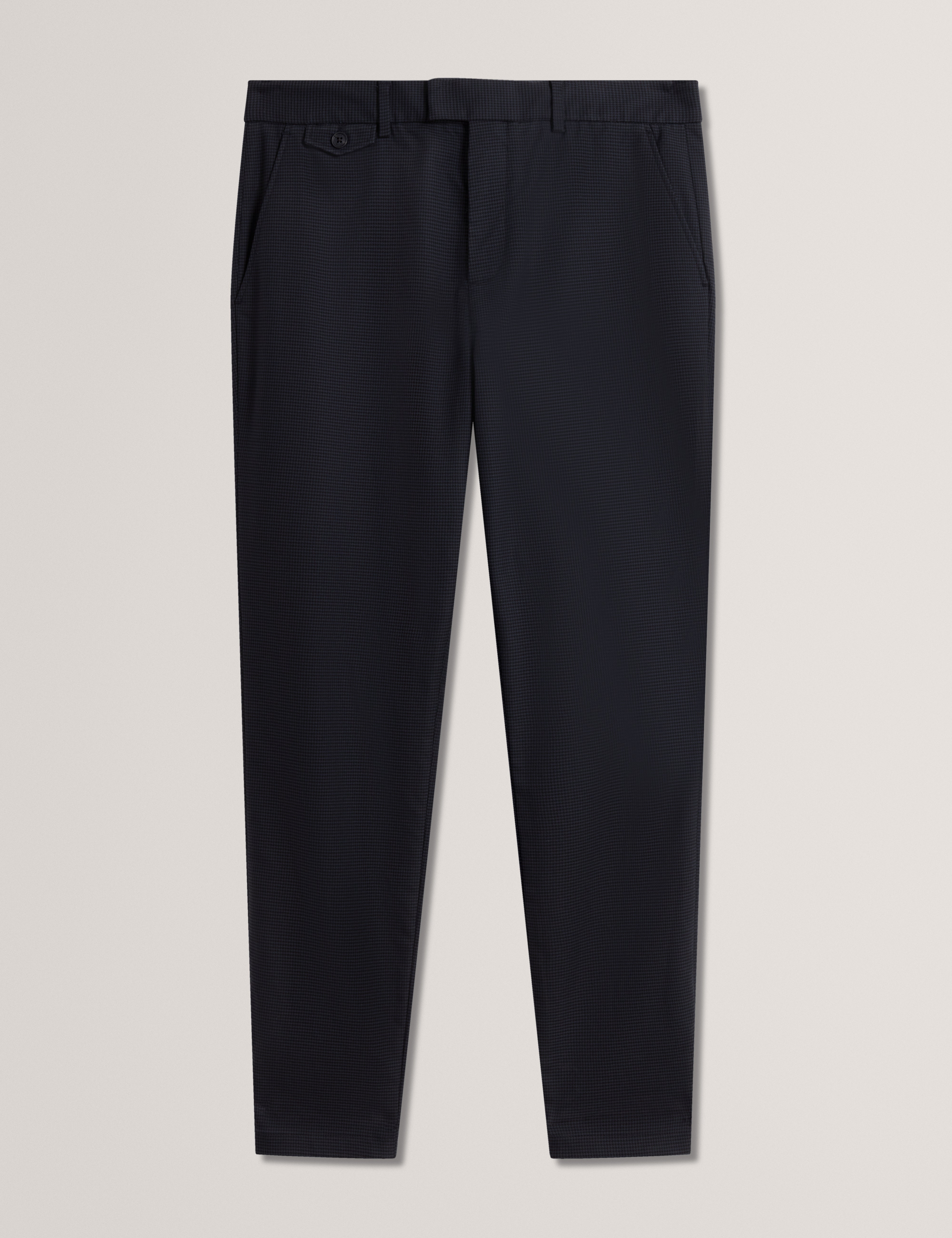 BRUNIT: Slim Houndstooth Trouser