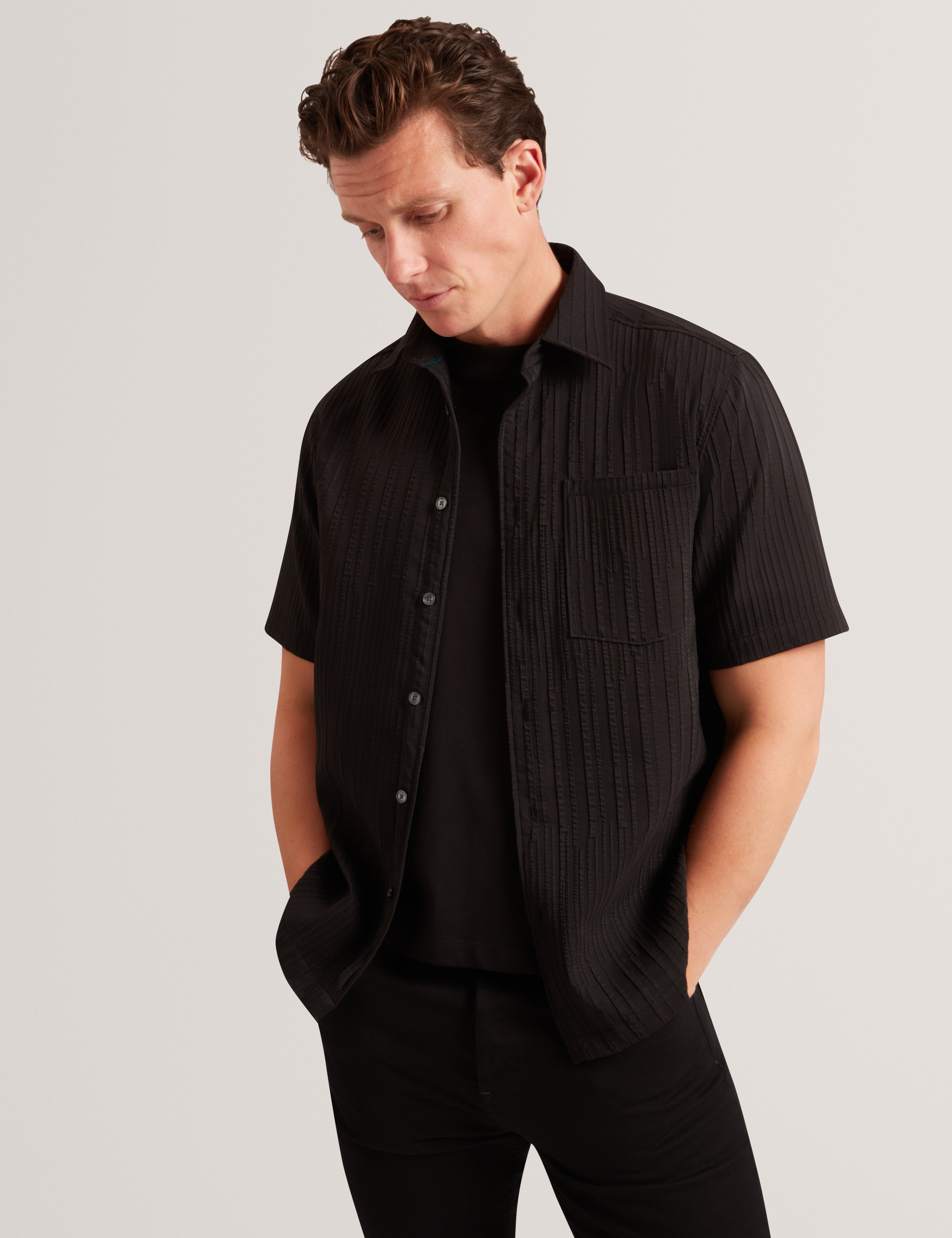 BANDILE: SS Relaxed Pleated Shirt