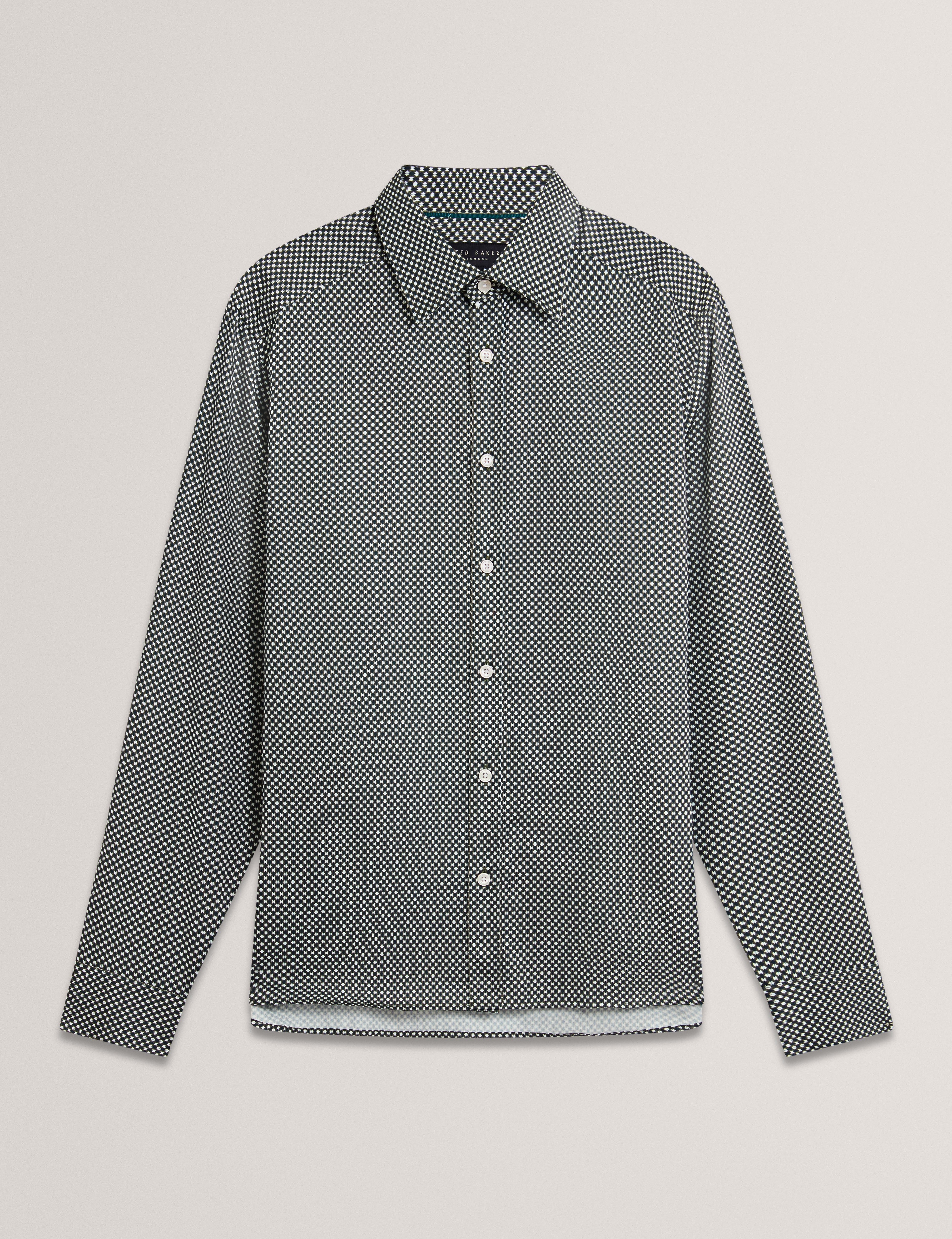 JOZEF: LS Slim Mini Geo Print Shirt
